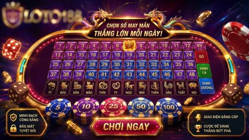 Bảng màu trong 12 Con Giáp 1 Giây loto188