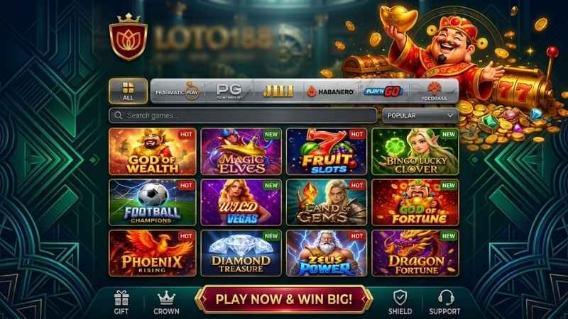 Điều chỉnh mức cược Game slot loto188 một cách chủ động