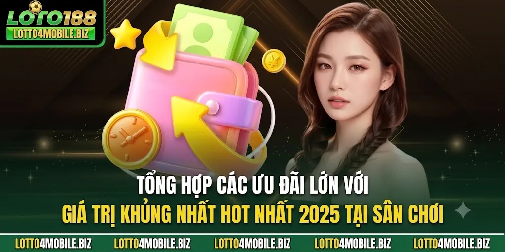 Tổng hợp khuyến mãi khủng tại LOTO188