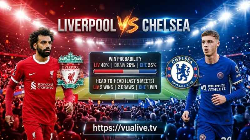 Tổng quan trận Liverpool vs Chelsea tại Carabao Cup